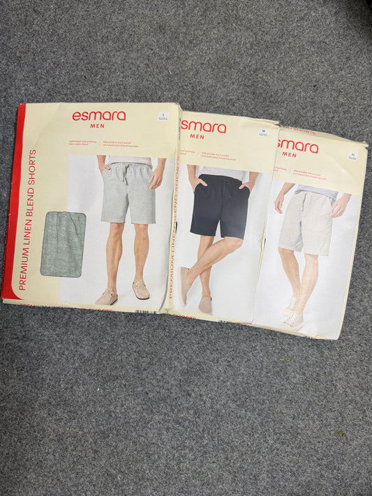 Premium Linen Blend Shorts by Esmara Men