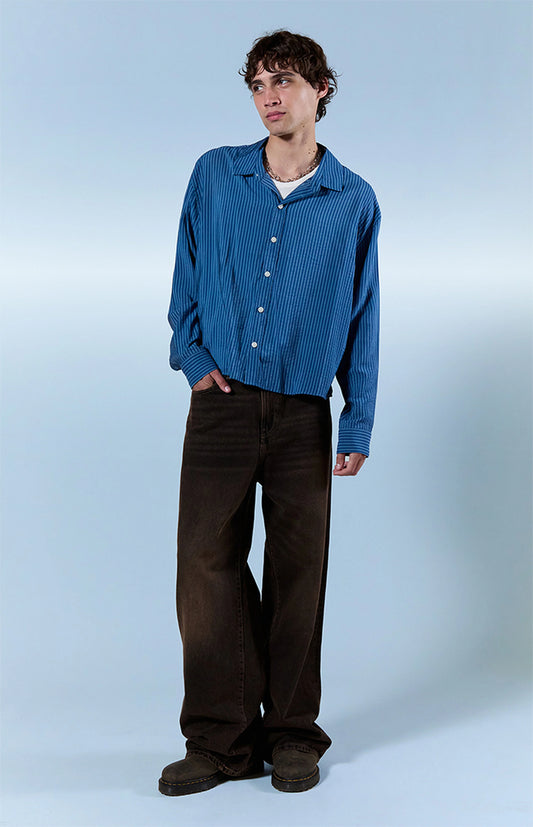 Pacsun Extreme Baggy Jeans Overdyed Brown